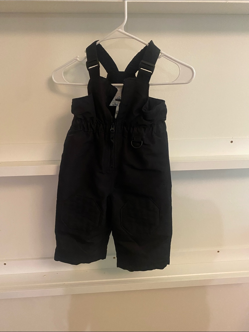 Kids Black Snow Bib Overalls